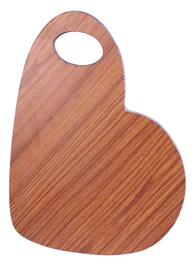 Arkit Handcrafted Heart shape Wooden Chopping Board/Cutting Board/Serving Board, Plate for Vegetables, Fruits & Cheese | Long-Lasting & Eco-Friendly Kitchen Cutting Board | Medium (13.5 x 12.5 inches) - Image 2
